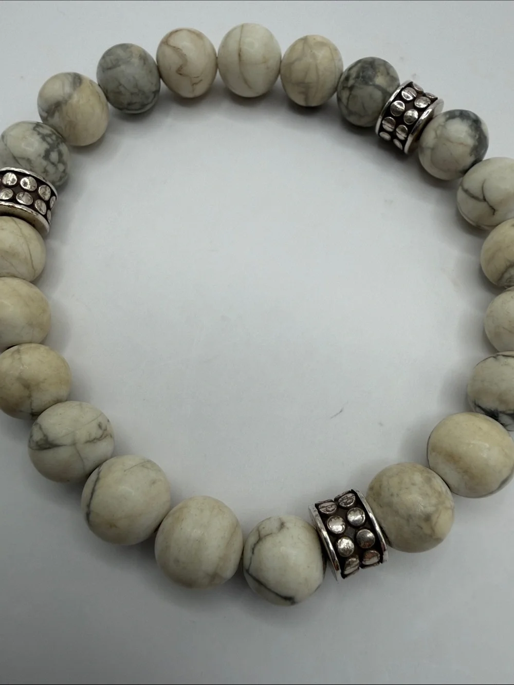 Brighton Pebble Dot Dream Howlite Stretch Bracelet